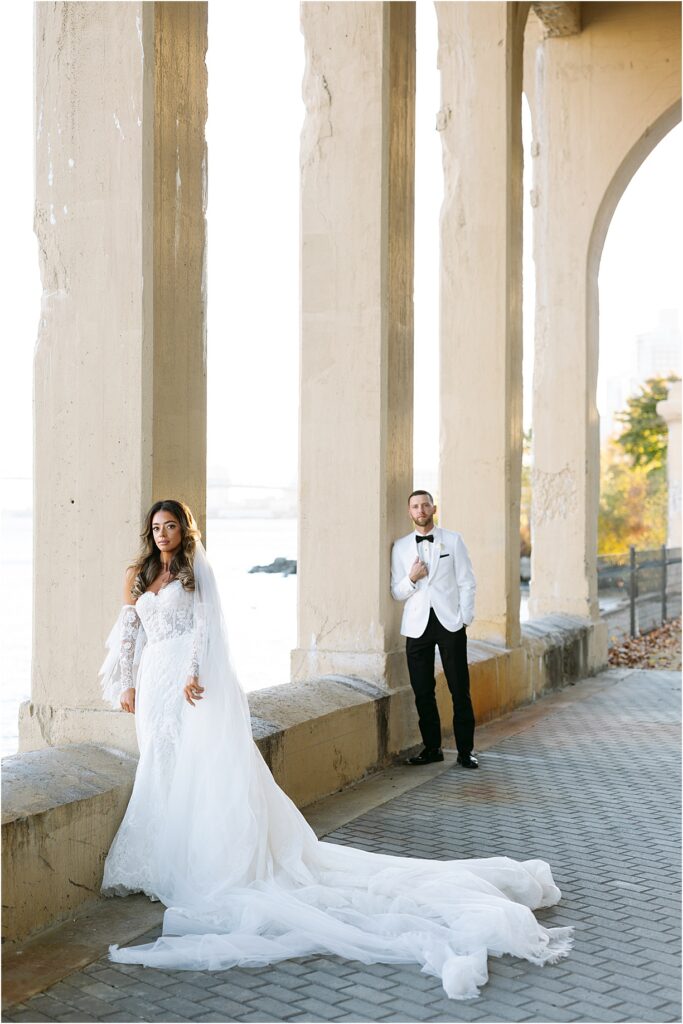 editorial wedding portrait at Switch House