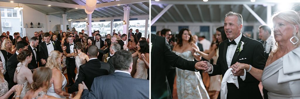 Kalamatiano dance at Larchmont Yacht Club wedding