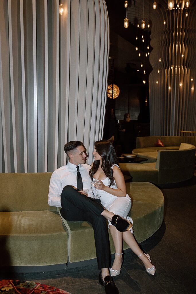 Engagement session at W Hotel in Philadelphia